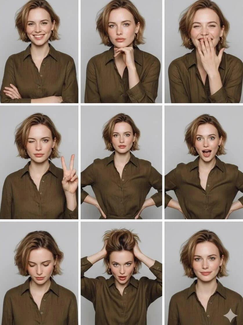 3×3 Pose Grid
