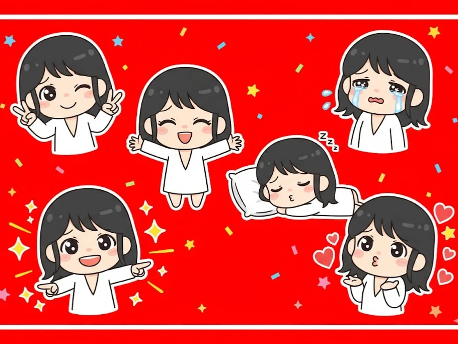Chibi Emoji Sticker